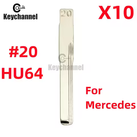 10pcs/lot Car Flip Key Blade Lishi HU64 KD Key Blank 20# for Mercedes Benz Sprinter SLK ML C E W204 