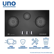 (Bulky) UNO 70cm Toughened Glass Hob UG3076TRSV