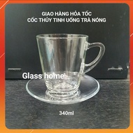 Heat Resistant Hot Tea Glass Cup Glass Cup With Handle Coffee UG 343 320ml set of 6 Glass Home