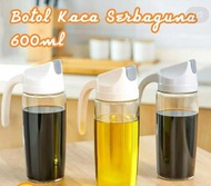 BOTOL KACA MINYAK KECAP CUKA TEH KOPI DLL BOTOL SERBAGUNA 600ML