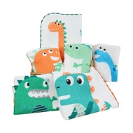 Dinosaur Square Scarf-27x27cm-4 Pieces X 1 Pack