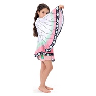 WGB Diệt quỷ cứu nhân trang phục: kimetsu no Yaiba kochou Shinobu Trang Phục Cosplay trẻ em trẻ em á