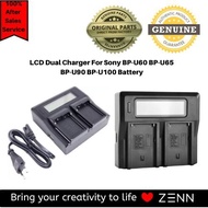 LCD Dual Charger For Sony BP-U60 BP-U65 BP-U90 BP-U100 Battery