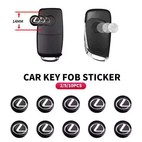 14mm Remote Car Key Stickers Logo Emblem Accessories For Lexus F SPORT LBX NX RX 350h 450h ES UX 300