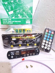 Kit Power Amplifier Aktif Mobil 12V 150Watt Subwoofer DMS 570 DMS-570 ORIGINAL