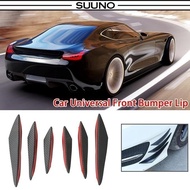 Car Spoiler Canards 6Pcs Front Bumper Lip Splitter ABS Fins Spoiler Canards Car Exterior Fins Univer