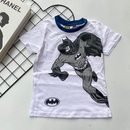 Tshirt Premium 100% Cotton 2Y-10Y Batman Putih Gebu