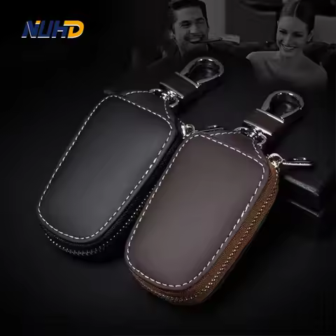 Leather Car Key Case Universal Keychain For BMW Audi VW Toyota Bentley Ferrari Maybach Hyundai Key C