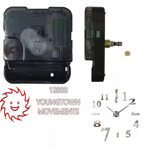 Young Town Quartz 12888 Large Torque DIY Wall Clock Movement Silent Wall Clocks Mechanism Quartz Clo