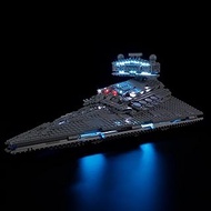 Mililier LED Light Kit for Lego 75394 Star Wars Imperial Star Destroyer Set, Blue Underglow Lights C
