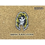 Steven Adler Skull Iron On Patch Guns n Roses Embroidery Applique