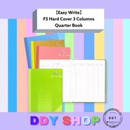 Easy Write F5 Size Hard Cover 3 Columns Quarter Book/ Account Book/ Buku Akaun