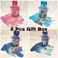 [SG SELLER] [FREE SHIPPING] 6 Pcs Paper Gift Box Children Kids Birthday Goodie Party Bag Childrens Day Gift