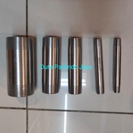 Stainless steel nipple Pipe 1 1 1/ 4" inch (10cm)/ Stainless steel nipple Pipe