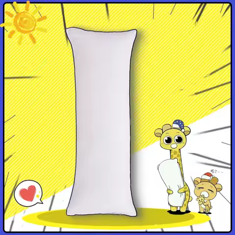 120/150/180cm White Long Pillow Anime Body Pillow Soft Comforter Bed Hugging Pillow Inner Core Back 