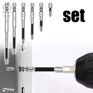 K5 Anti-Slip Drill Bits Set - Magnetic S2 Alloy Hex Shank (6pc 25-150mm)