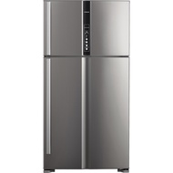 HITACHI ตู้เย็น 2 ประตู รุ่นRV600PWX BSL  ขนาด21.2 คิว 600 ลิตร ชั้นวางกระจกนิรภัย ระบบ INVERTER [ติดตั้งฟรี] Stainless Blaze One