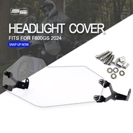 Fit FOR BMW F800GS F800 GS GS800 2024 Motorcycle Headlight Guard Grille Cover black/transparent