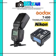 Paket Flash Godox tt600 TT600 TT 600 Speedlite Godox plus Trigger Godox X2T Nikon