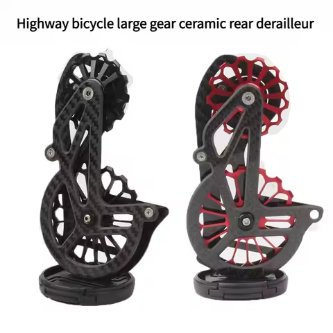 17T Carbon Fiber Ceramic Pulley Wheel Bike Rear Derailleurs Bearing Guide Wheel Set For SHIMANO DURA
