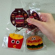 包平郵🎉BURGER CONX 薯條漢堡包鎖匙扣