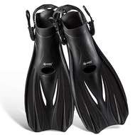 Snorkel Fins, Diving Fins Swim Fins Short Swim Flippers for Training Adjustable Buckles Open Heel Sc