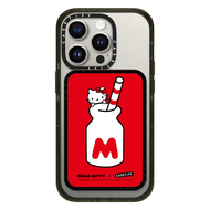 สวัสดี Kitty X CASETiFY Snappy กระเป๋าเก็บบัตรยืนกับ Magsafe แฟชั่นที่ใส่บัตรกระเป๋าเงินกระเป๋าเก็บบ