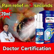Toothache Quick Pain Relief Spray Quick-acting Toothache Toothache Spray Toothache Pain Relief Gum Swelling and Pain Tooth Decay Gum Allergy Insect Tooth Toothache Anti-pain Spray 20ml【🔥Toothache insect repellent spray】