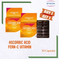 STADA Buy1 take 1 Fern-C Ascorbic Acid Sodium Ascorbate Vitamin-C 30 Capsules Health Products