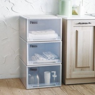 日本天馬 Fits 正方系列45寬單層抽屜收納箱-高30CM-3入