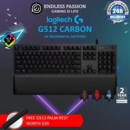 Logitech G512 RGB Backlit Mechanical Gaming Keyboard with GX Switch