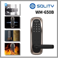 Welcom WM-650B non-perforated with handle door lock fingerprint recognition grip-on Keyless Lock Digital Doorlock  Smart Lock