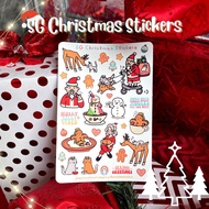 [MADEinSG🇸🇬] Quirky and Cute Singapore Christmas Illustrated Sticker Sheet [Christmas Gift Idea]