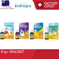 Ddrops Baby Vitamin D3 liquid 400IU / Booster Vitamin D3 liquid 600IU / Liquid Vitamin D3 1000IU / Algae DHA Thinkmist 30sprays