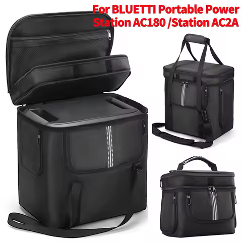 Carrying Case for BLUETTI Portable Power Station AC180/AC2A Case Travel Carrying Bag Protective Case