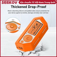SEEKOV Game Console Protective Cover, Silicone White/Orange For Flipper Zero Protective ,  Multifunc
