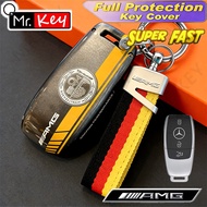 [Mr.Key] AMG Painting Key Cover Case for Mercedes Benz E C S GLC Class E200 E400 E63 W213 S550 S560 