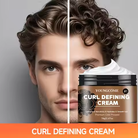 Black Castor Oil Curl Defining Cream Non-stick Hydrates & eliminates frizz, Hair-Smoothing Anti-Friz