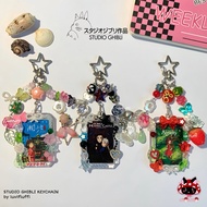 GANTUNGAN Studio ghibli keychain • aesthetic beaded jewelry • ghibli bead hanger