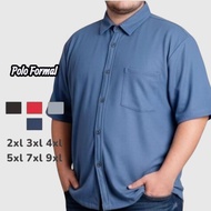 KEMEJA Shirt latest oversized jumboPOLO 9xl 7xl 5xl plain white shirt xxl xxxl xxxxl 4xl 3xl 5xl