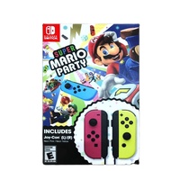 Nintendo Switch Neon Pink/Neon Yellow Controller + Super Mario Party