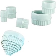 8 PCS Scone Cutter, Crinkle Round Cookie Cutters, Biscuit Cutters for Baking, Plastic Round Shaped C