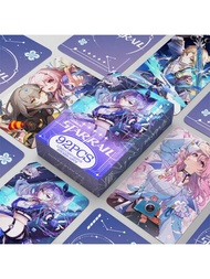 92 piezas de cartas de colección de anime con personajes de los juegos Honkai Impact 3rd, Stellaris y Rail Nation, tarjetas LOMO de doble cara para saludos/colección, ideales para fans