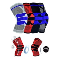 Knee Guard Protector with Silicon Knee Pad and Spring Pelindung Penjaga Lutut Sports Running Knee Guard Medical Support