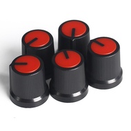 【Popular choice】 5PCS WH148 Potentiometer Knob Cap AG3 15x15MM Red Plastic Knobs Plum Handle