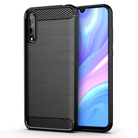 Silicone Case for Huawei Y8P y7s y7p y7a Y8S Shockproof Carbon Fiber Phone Cover for Y9s y6p y5p hua