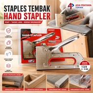 Staples Gun YUKIDO + Refill - Staples Tembak + Isi Staples 5000PCS- Staples Kayu Jok Dekorasi DLL