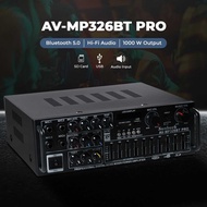  ️RCHMDSHP Audio Amplifier Bluetooth HiFi USB Adjustable USB MP3 FM 1000W - AV-MP326BT PRO