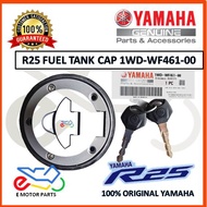 R25 FUEL TANK CAP FUEL TANK COVER KUNCI FUEL TANK PETROL MINYAK YAMAHA YZF R25 V1 [WITH KEY] 100% OR