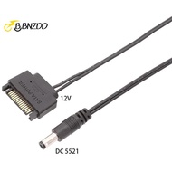[BBNZDD] 1Pc SATA Male To DC 5.5*2.1mm 12V power supply SATA to DC Cable 20cm BVAH